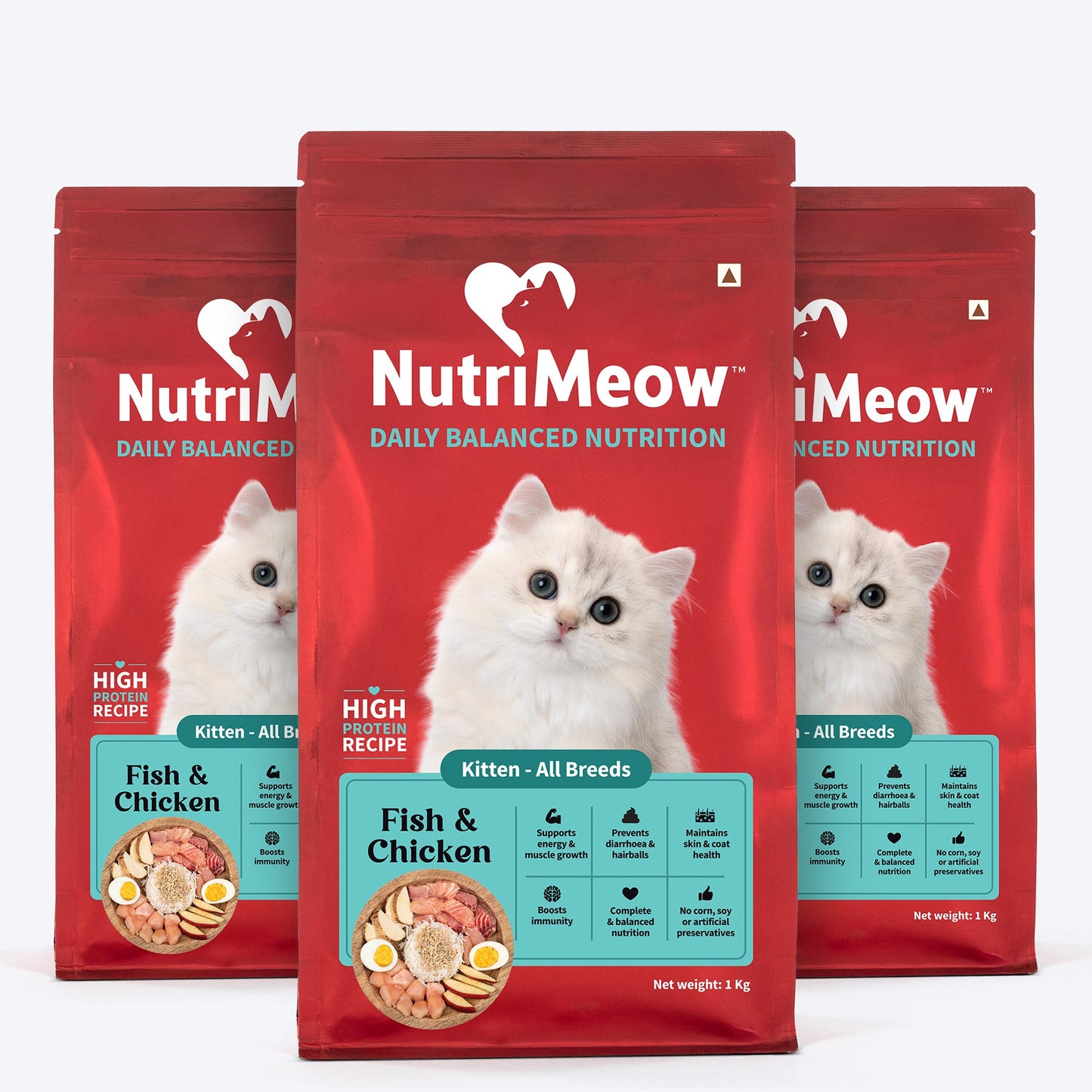 Nutrimeow Chicken & Fish Dry Food For Kitten