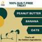 Paws For Greens Vegan Peanut Butter & Banana Treats For Dog - 100 gm - Heads Up For Tails