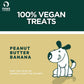 Paws For Greens Vegan Peanut Butter & Banana Treats For Dog - 100 gm - Heads Up For Tails
