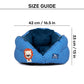 HUFT Purrfect Perch Bed For Cat & Puppy - Blue - Heads Up For Tails