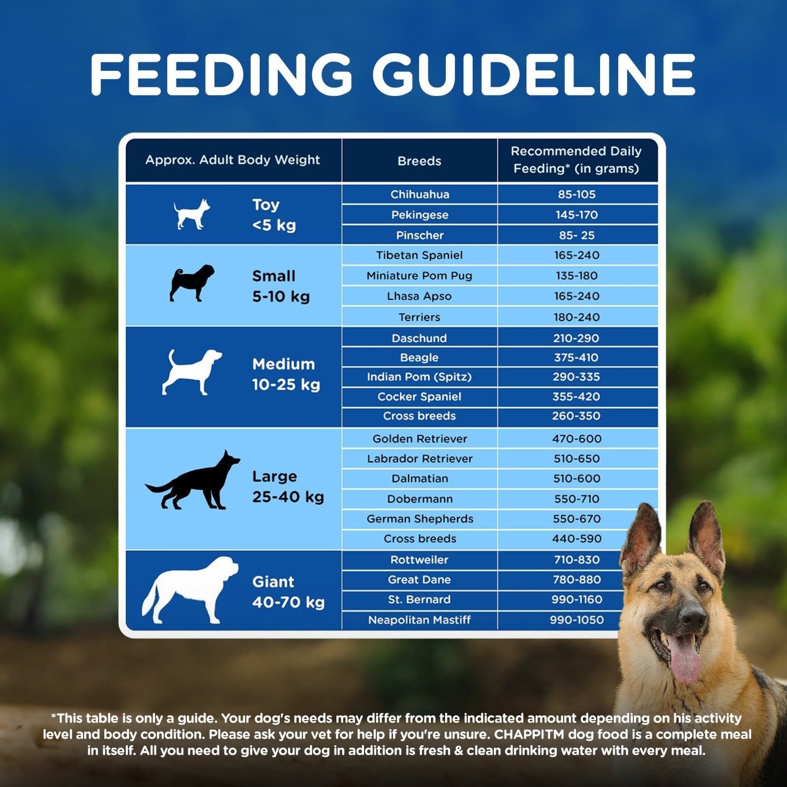 Chappi Adult (1+ Years) Dry Dog Food - Chicken and Rice - Heads Up For Tails