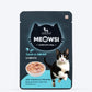 Meowsi by HUFT Tuna & Shrimp in Broth Cat Wet Food, 80 gm, complete meal with vitamins and minerals, grain-free.