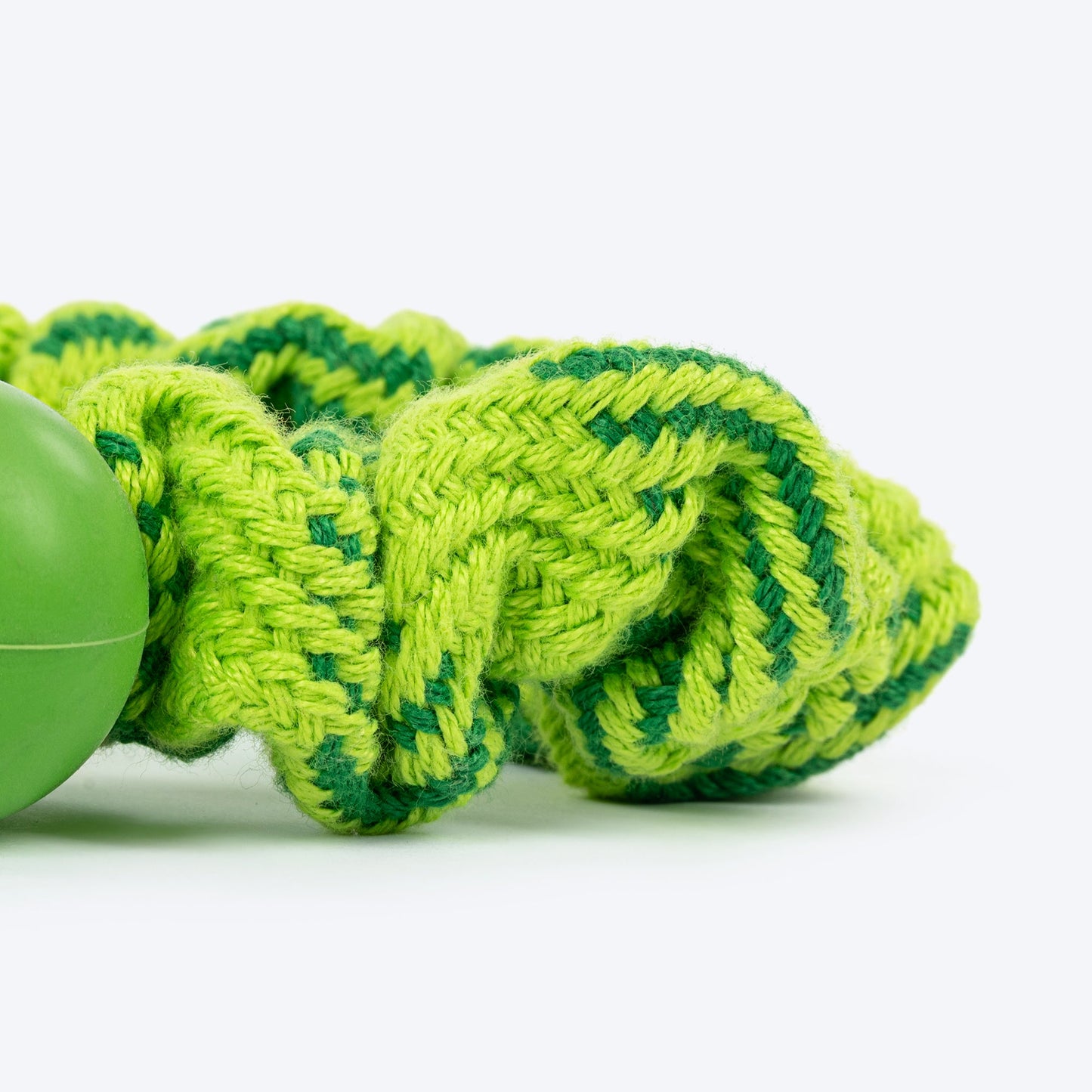 HUFT Tuggables Pull & Play Bungee Rope Toy For Dog - Light Green - Heads Up For Tails