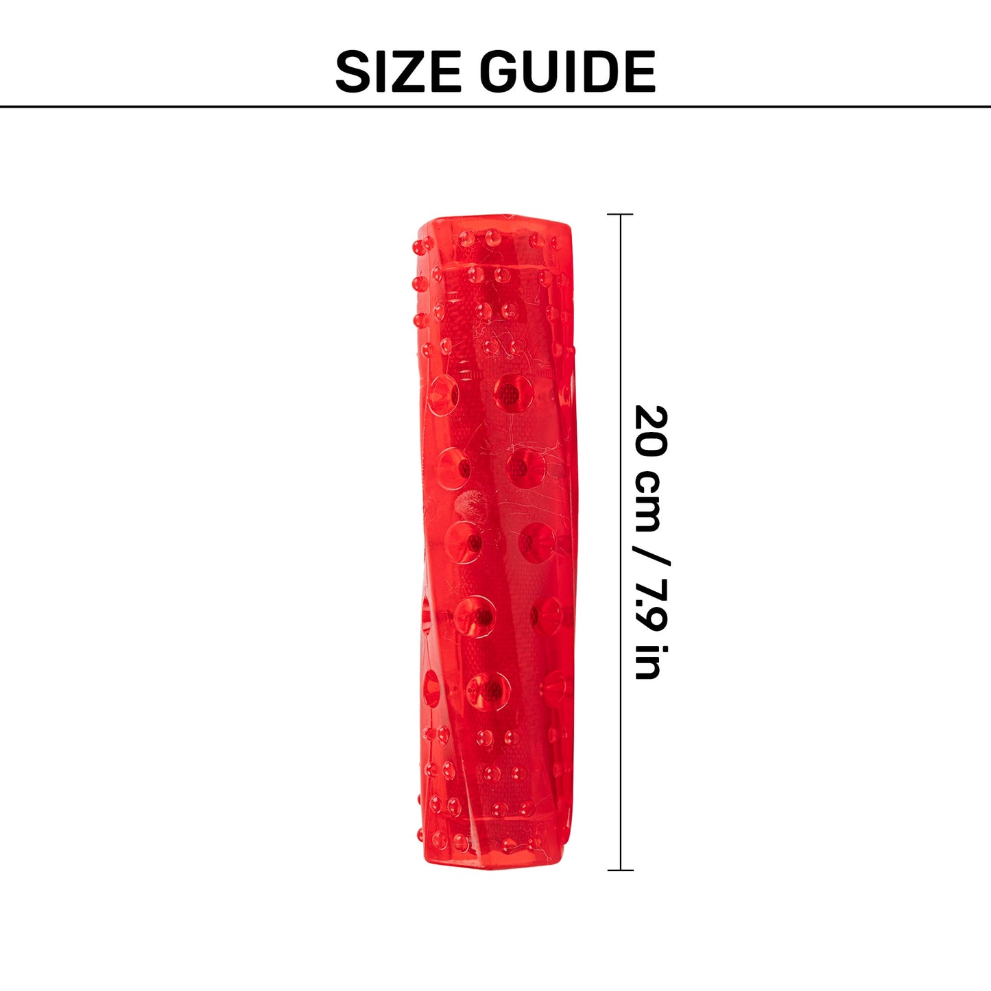 HUFT Crinkly Stick Chew Toy For Dog - Red - Heads Up For Tails