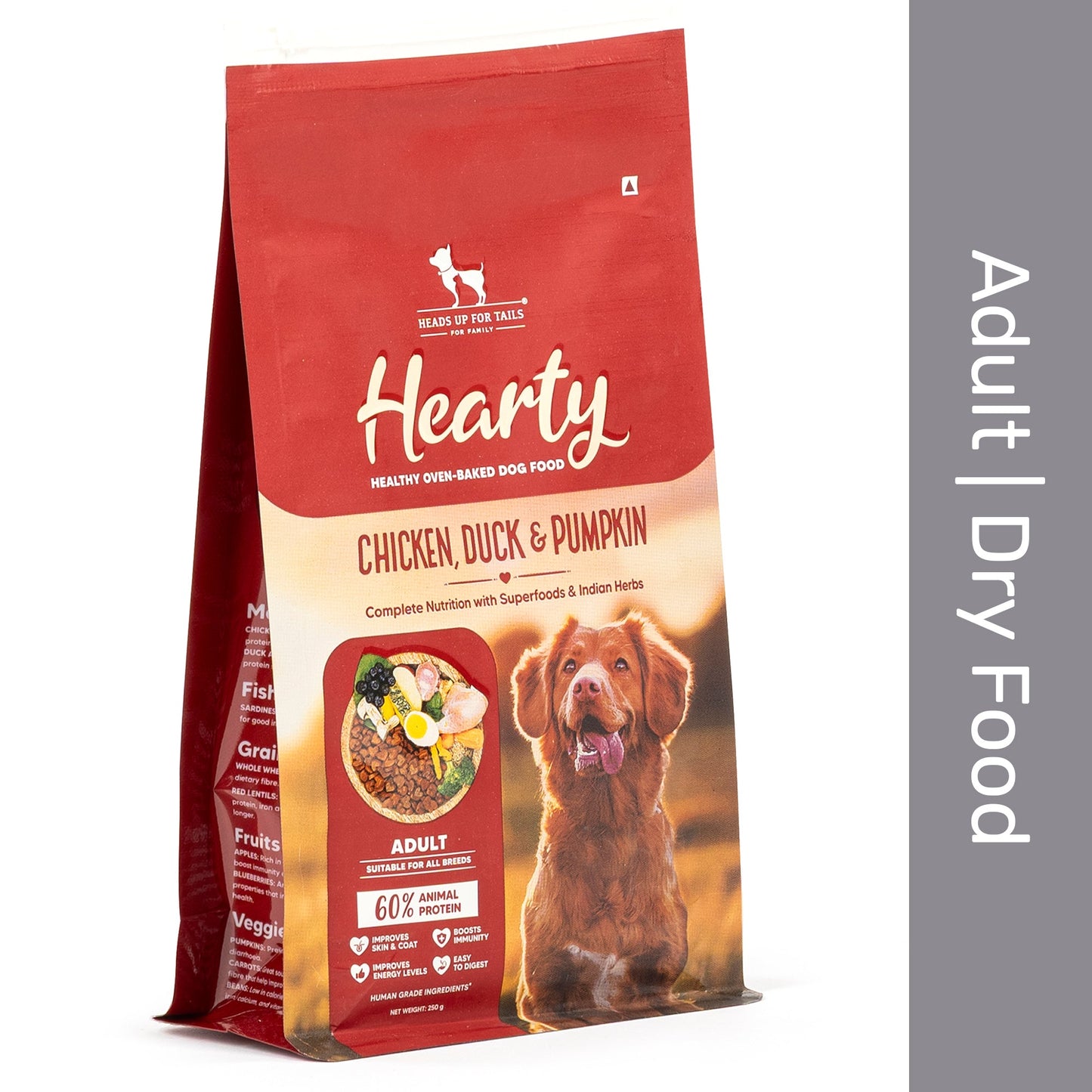 Hearty Oven-Baked Adult Dog Food Chicken, Duck & Pumpkin