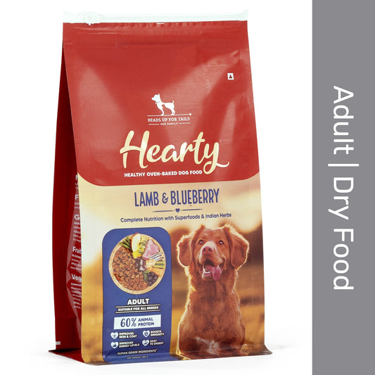 Hearty Oven-Baked Lamb & Blueberry Adult Dog Food All Breeds