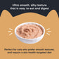 Meowsi by HUFT Skin & Coat Salmon & Chicken Mousse Cat Wet Food, 70 gm, with vitamins and minerals, grain-free.