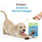 HUFT Yum Nums Chicken, Brahmi & Marine Collagen Soft Treat For Puppy - 70 gm - Heads Up For Tails
