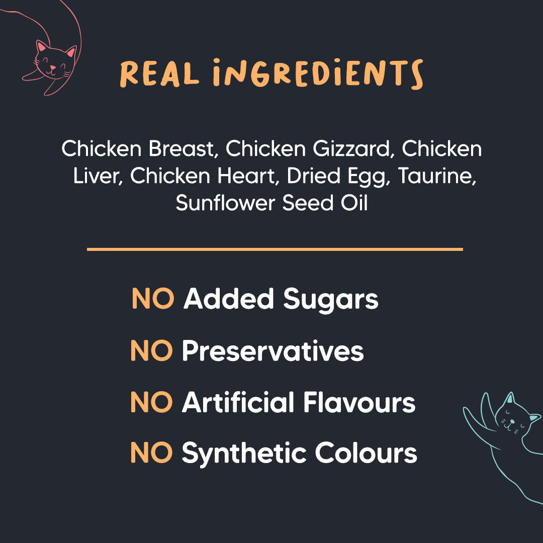 Meowsi by HUFT Chicken Breast p¢t© Canned Cat Wet Food, 80 gm, with vitamins and minerals, grain-free formula.