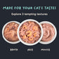 Meowsi by HUFT Tuna & Shrimp p¢t© Cat Wet Food, 80 gm, grain-free, with vitamins and minerals for balanced nutrition.