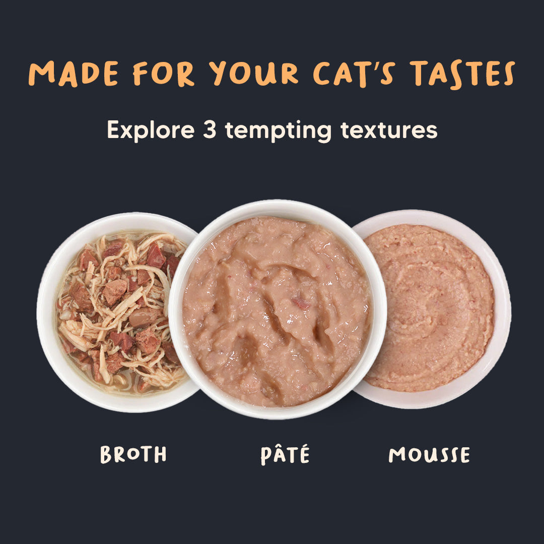 Meowsi by HUFT Chicken Breast p¢t© Cat Wet Food, 80 gm, grain-free, with vitamins and minerals for balanced nutrition.