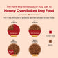 Hearty Lamb & Blueberry Oven-Baked Adult Dog Food by Heads Up for Tails, suitable for all breeds, 60% animal protein.