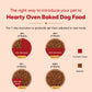 Hearty Oven-Baked Dog Food by Heads Up for Tails, Chicken, Duck and Pumpkin, 250g, suitable for all breeds.