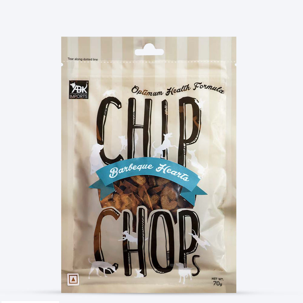 Chip Chops Dog Treats - Barbeque Hearts - 70 g - Heads Up For Tails