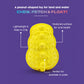Dash Dog Mello-Yello Peanut Toy For Dog - Yellow - Heads Up For Tails