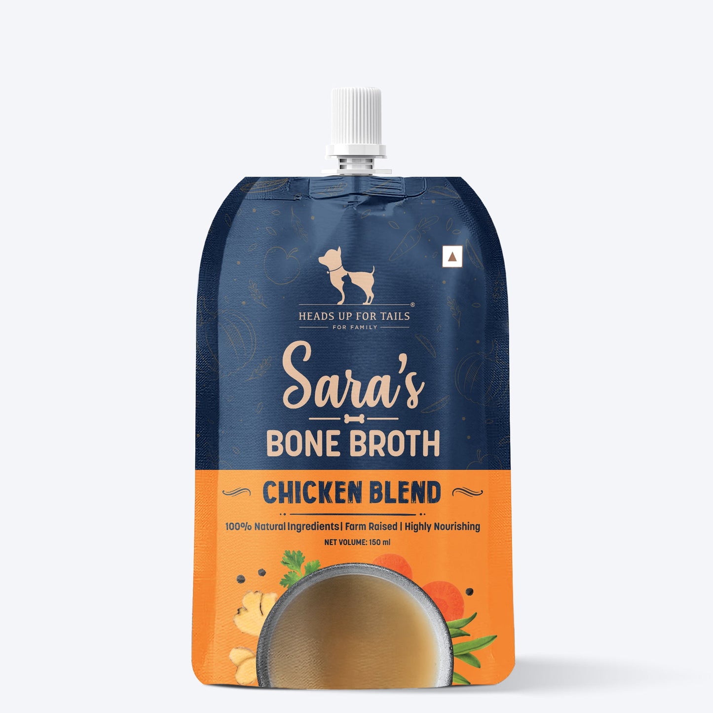 HUFT Sara's Chicken Blend Bone Broth For Dogs - 150 ml - Heads Up For Tails