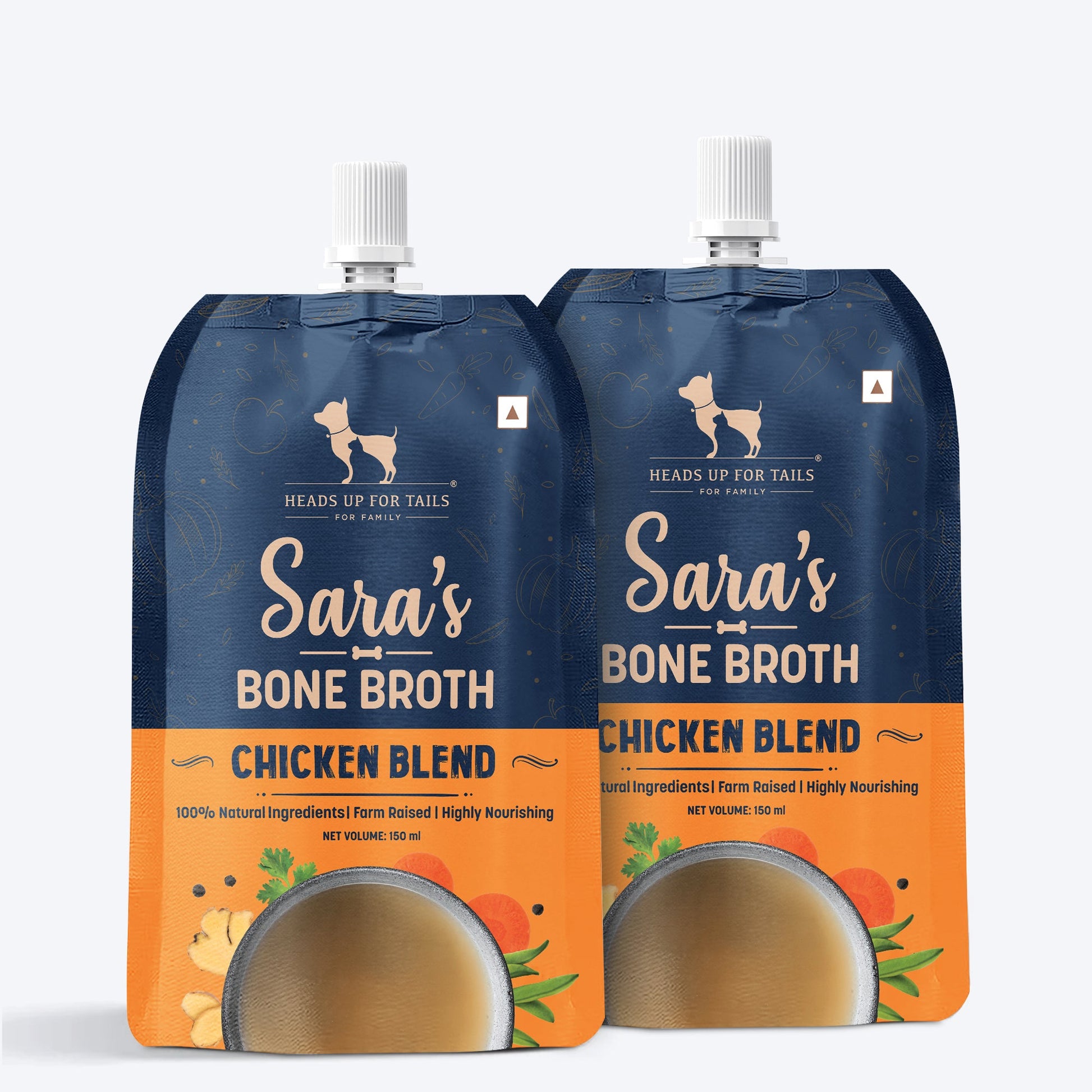 HUFT Sara's Chicken Blend Bone Broth For Dogs - 150 ml - Heads Up For Tails