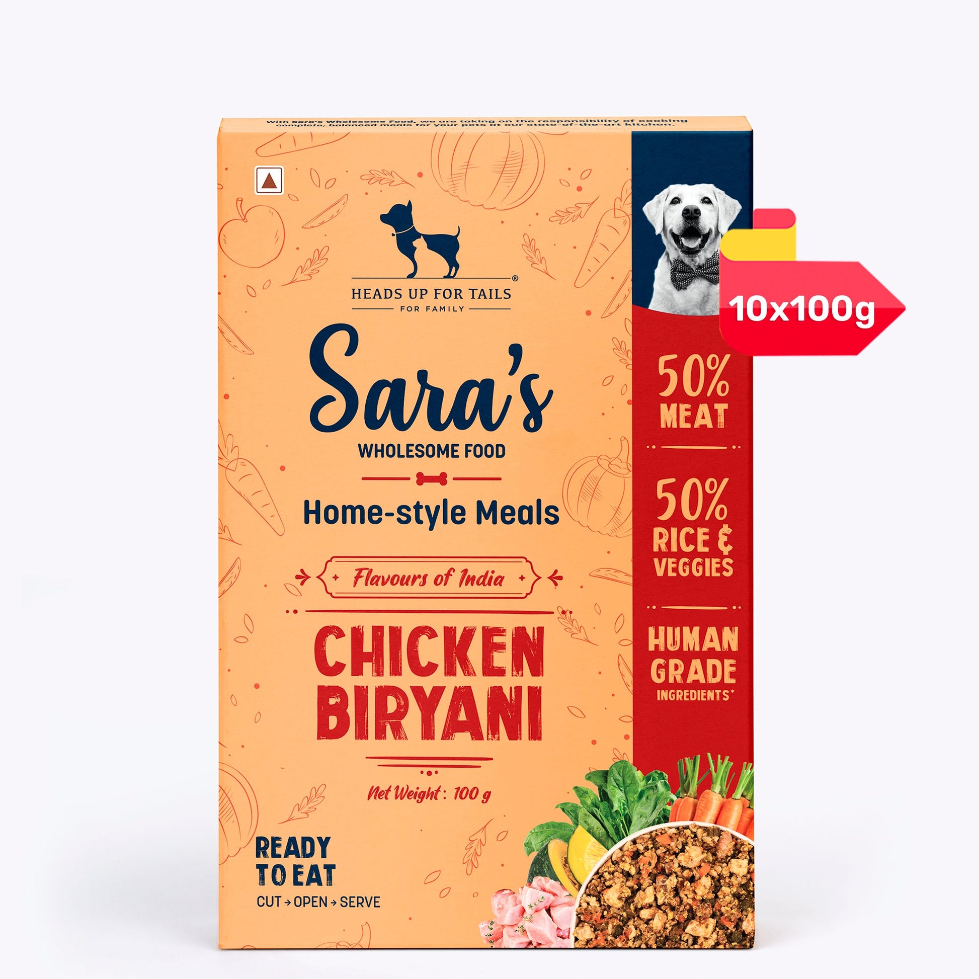 Sara's Wholesome Food Chicken Biryani - Flavours of India - Heads Up For Tails