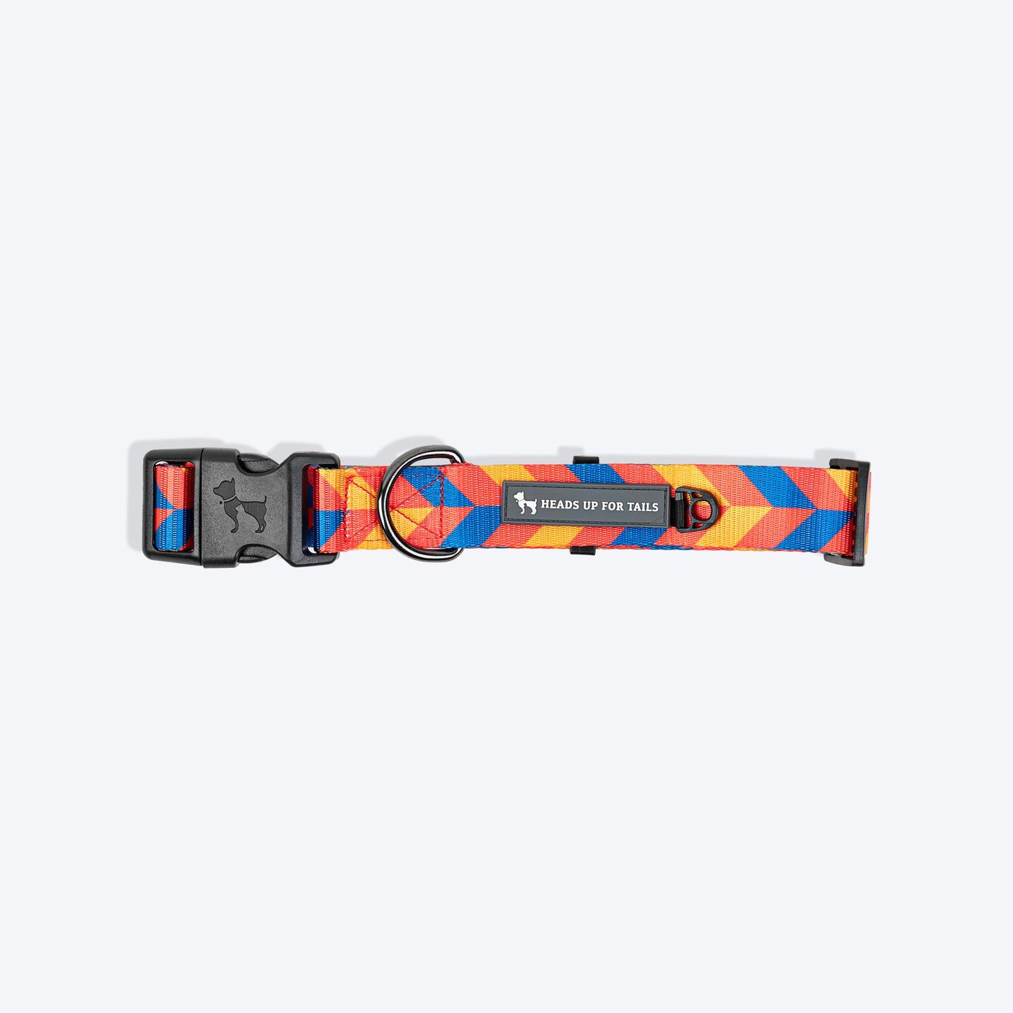 HUFT Dynamic Chevron Collar For Dog - Red & Yellow - Heads Up For Tails
