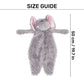 HUFT Goofy Elly Plush Toy For Dog - Grey - Heads Up For Tails