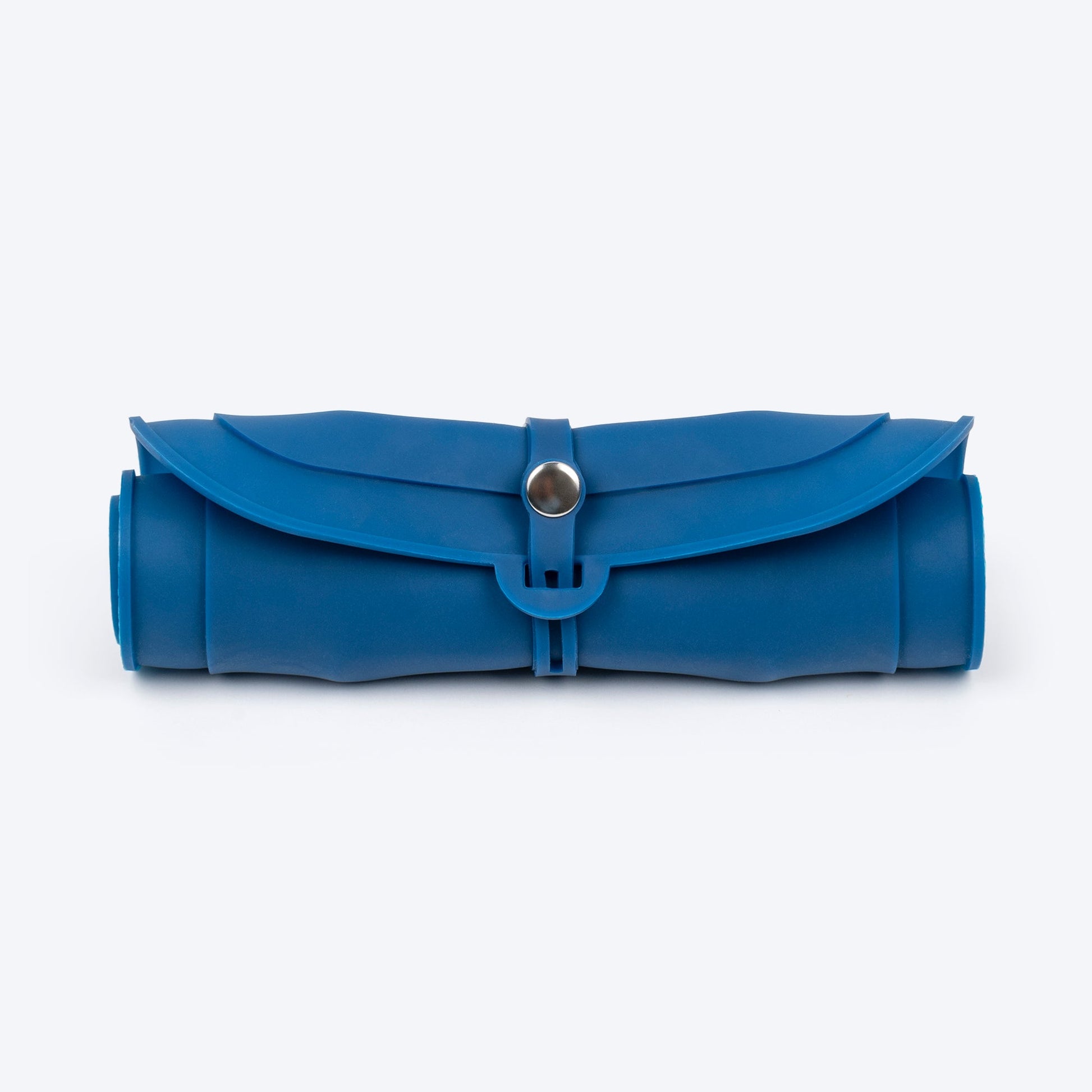 Dash Dog Travel Foldable Double Diner For Dog - Blue - Heads Up For Tails