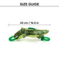 Dash Dog Crinkle Croc Squeaky Plush Toy For Dog - Green - Heads Up For Tails