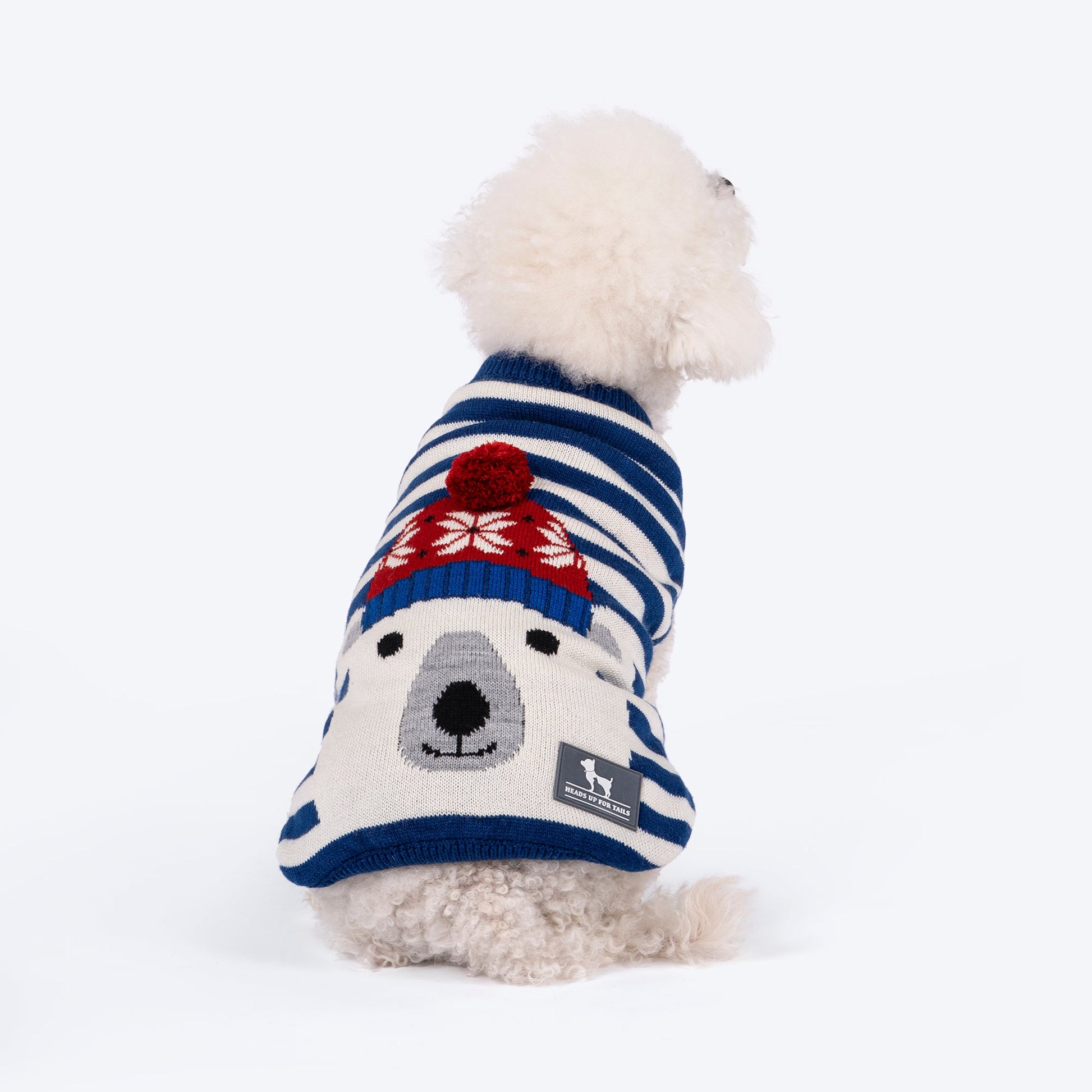 HUFT Polar Bear Striped Sweater For Dog - Multicolor - Heads Up For Tails