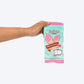 HUFT Pupscoop Crinkly Toy For Dog - Light Turquoise & Pink - Heads Up For Tails