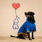 HUFT Honey Hearts Sweatshirt With Hood For Dog - Blue - Heads Up For Tails