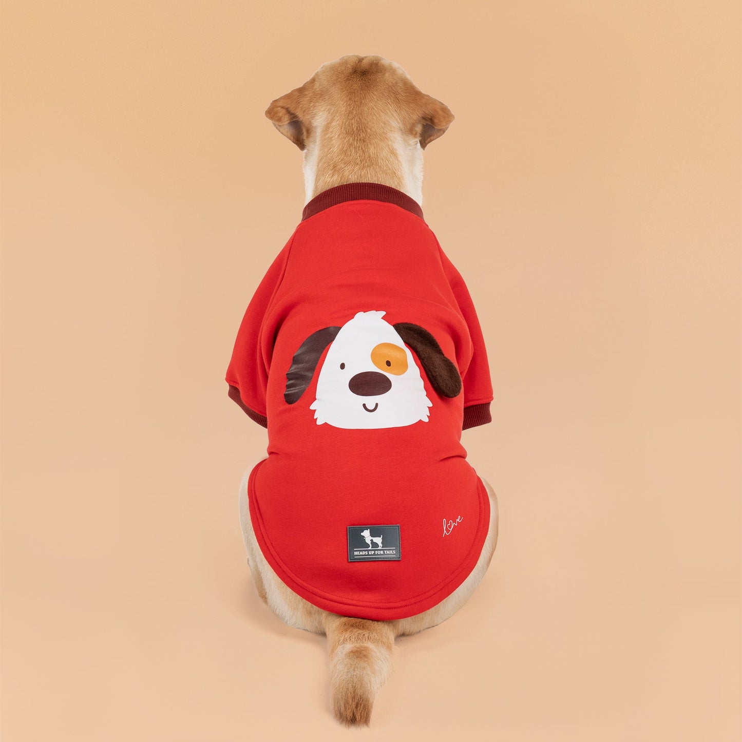 HUFT Woof Squad Sweatshirt For Dog - Red - Heads Up For Tails