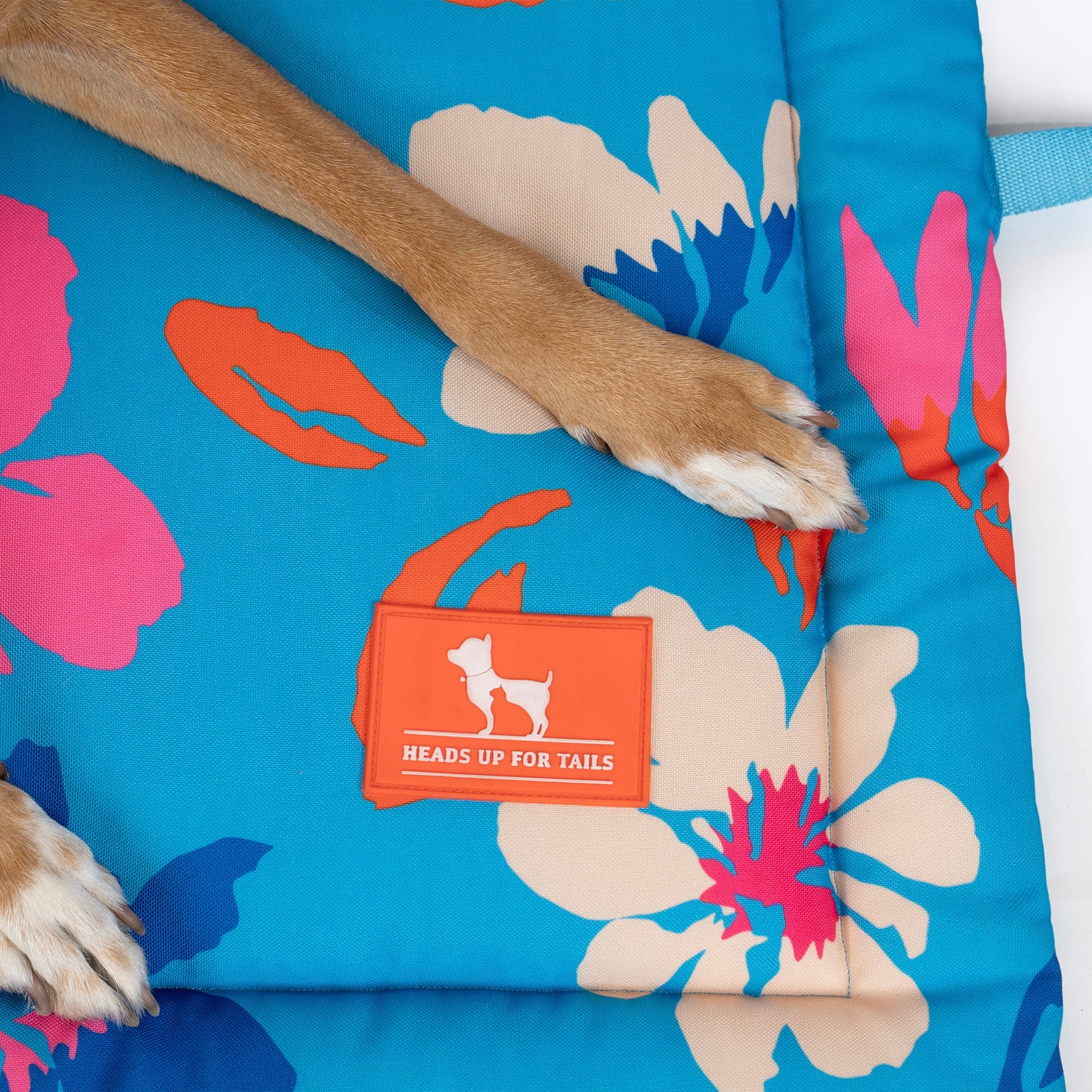HUFT Summer Bloom Mat For Dog - Blue - Heads Up For Tails