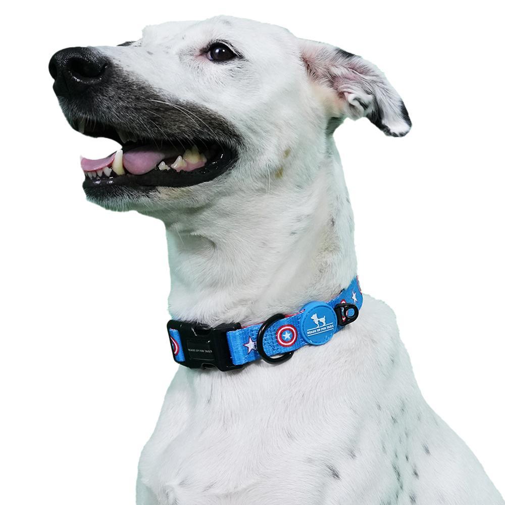 HUFT XÂ©Marvel Captain America Dog Collar - Heads Up For Tails