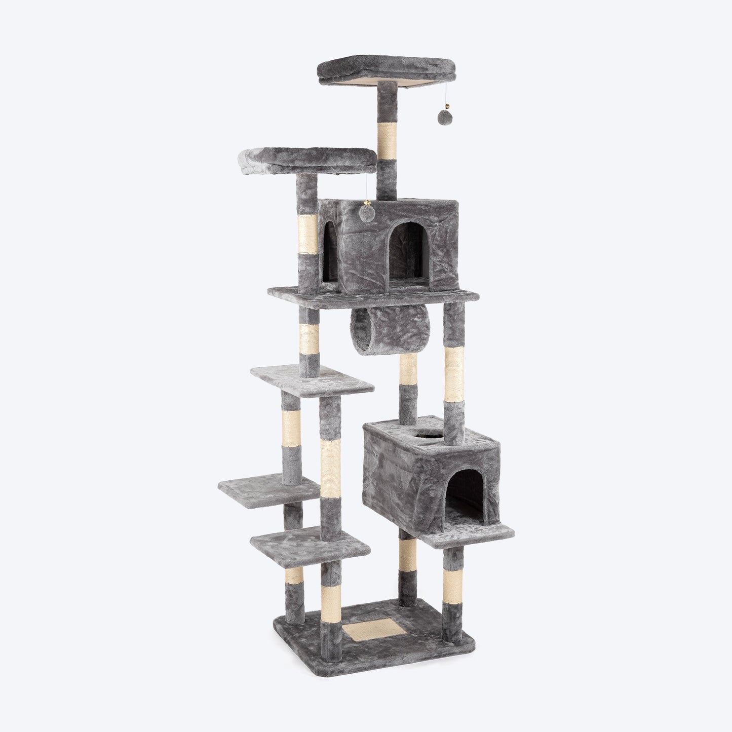 HUFT Pawfect Peak Multipurpose Cat Tree - Grey - Heads Up For Tails