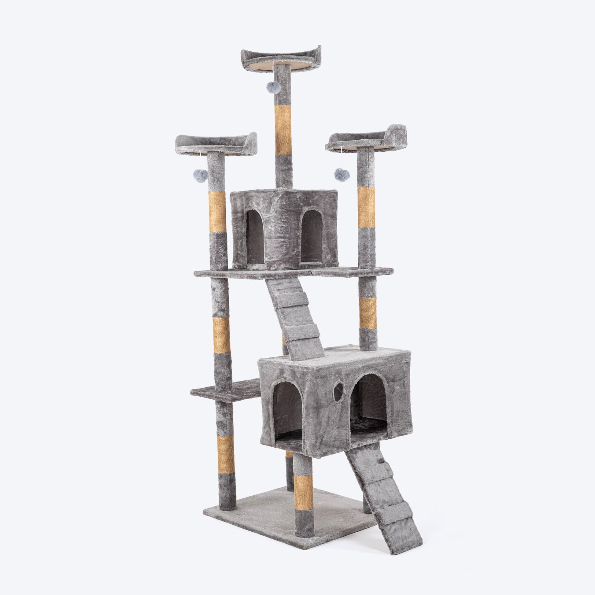 HUFT Catfinity Hub Multipurpose Cat Tree - Grey - Heads Up For Tails