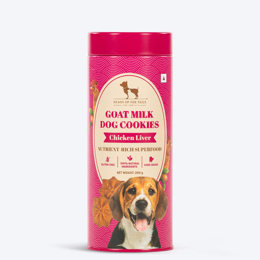 Huft Goat Milk Dog Cookies Chicken Liver & Grilled Chicken Combo - Heads Up For Tails