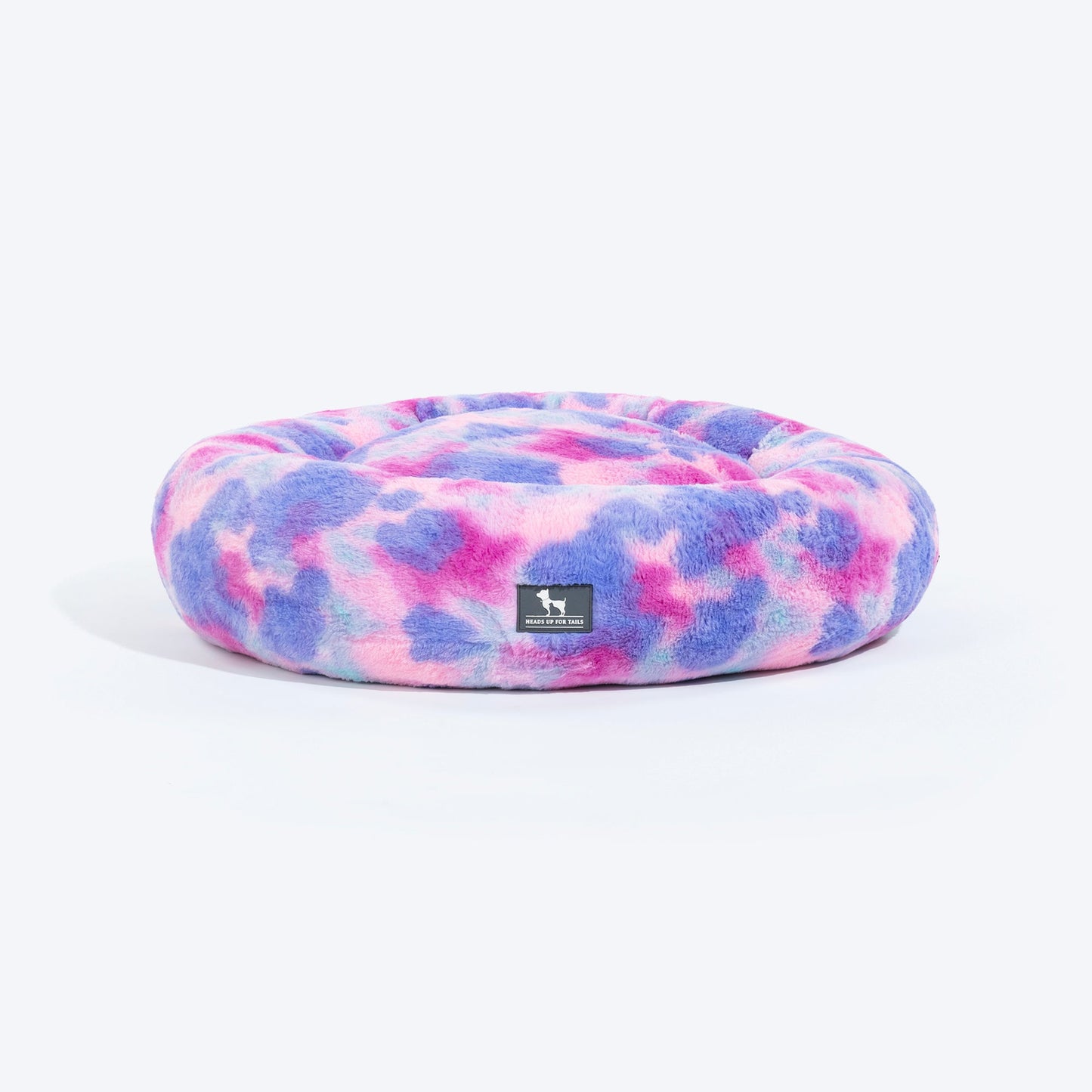 HUFT Furry Bliss Cuddle Bed For Cat & Puppy - Multicolor - Heads Up For Tails