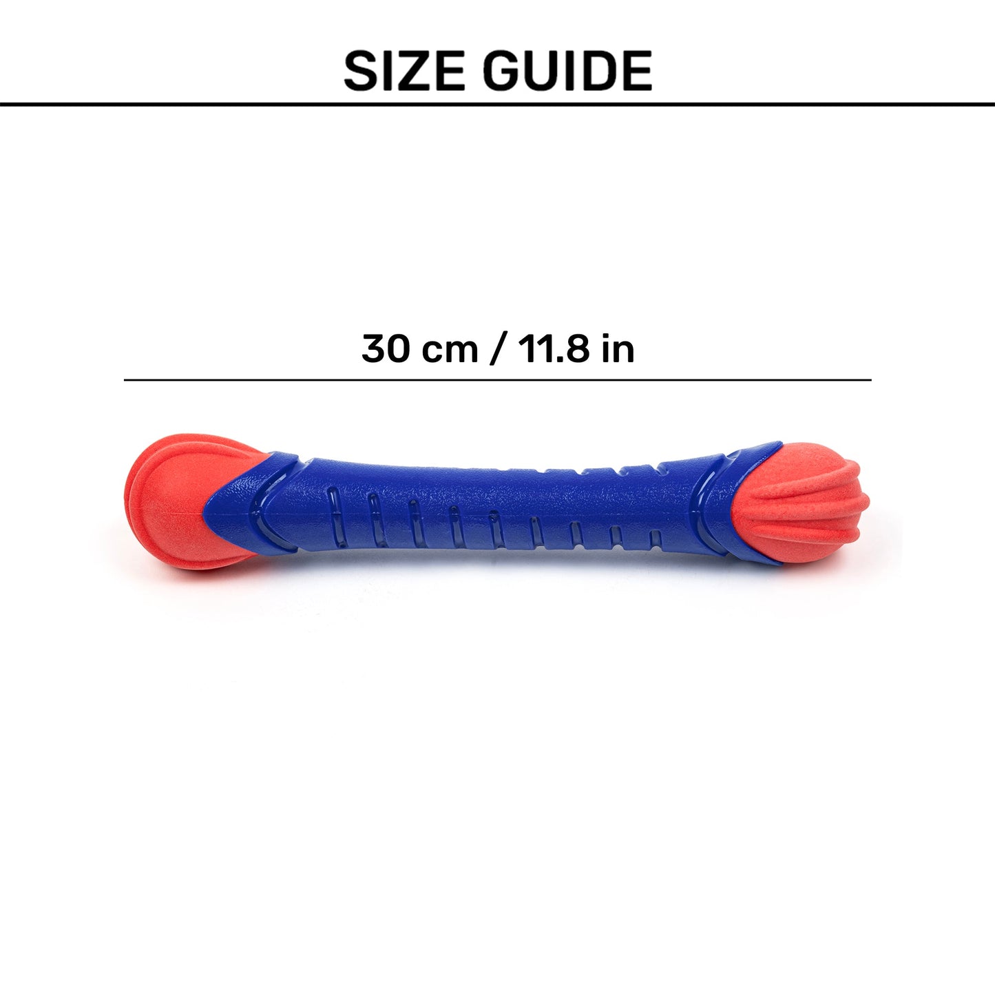 Dash Dog Groovy Grip Chew Toy For Dog - Blue & Red - Heads Up For Tails