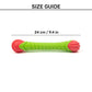 Dash Dog Groovy Grip Chew Toy For Dog - Green & Red - Heads Up For Tails