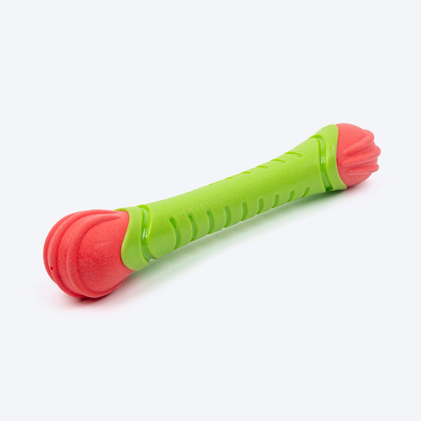 Dash Dog Groovy Grip Chew Toy For Dog - Green & Red - Heads Up For Tails
