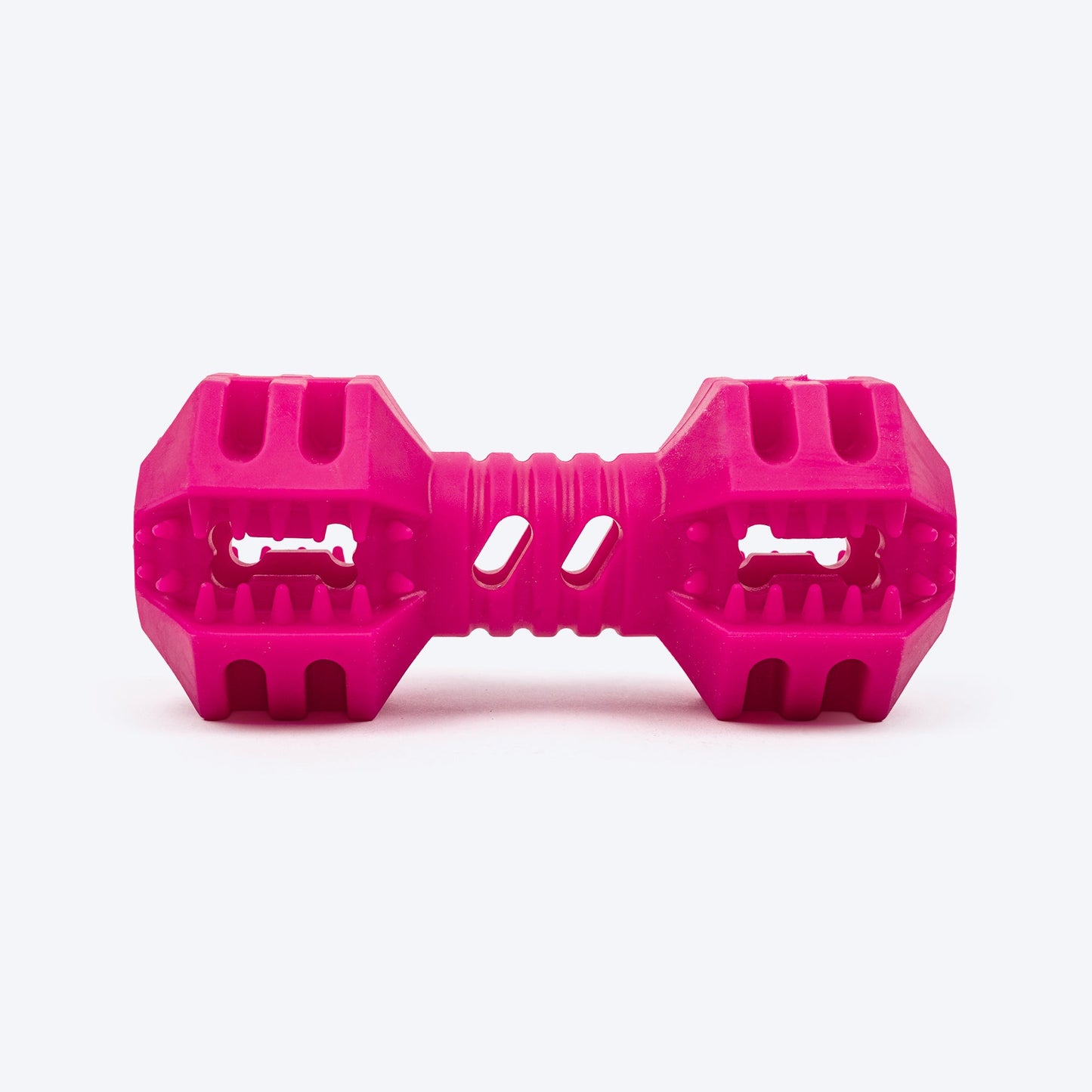 Dash Dog Dumbbell Dynamo Chew Toy For Dog - Pink - Heads Up For Tails