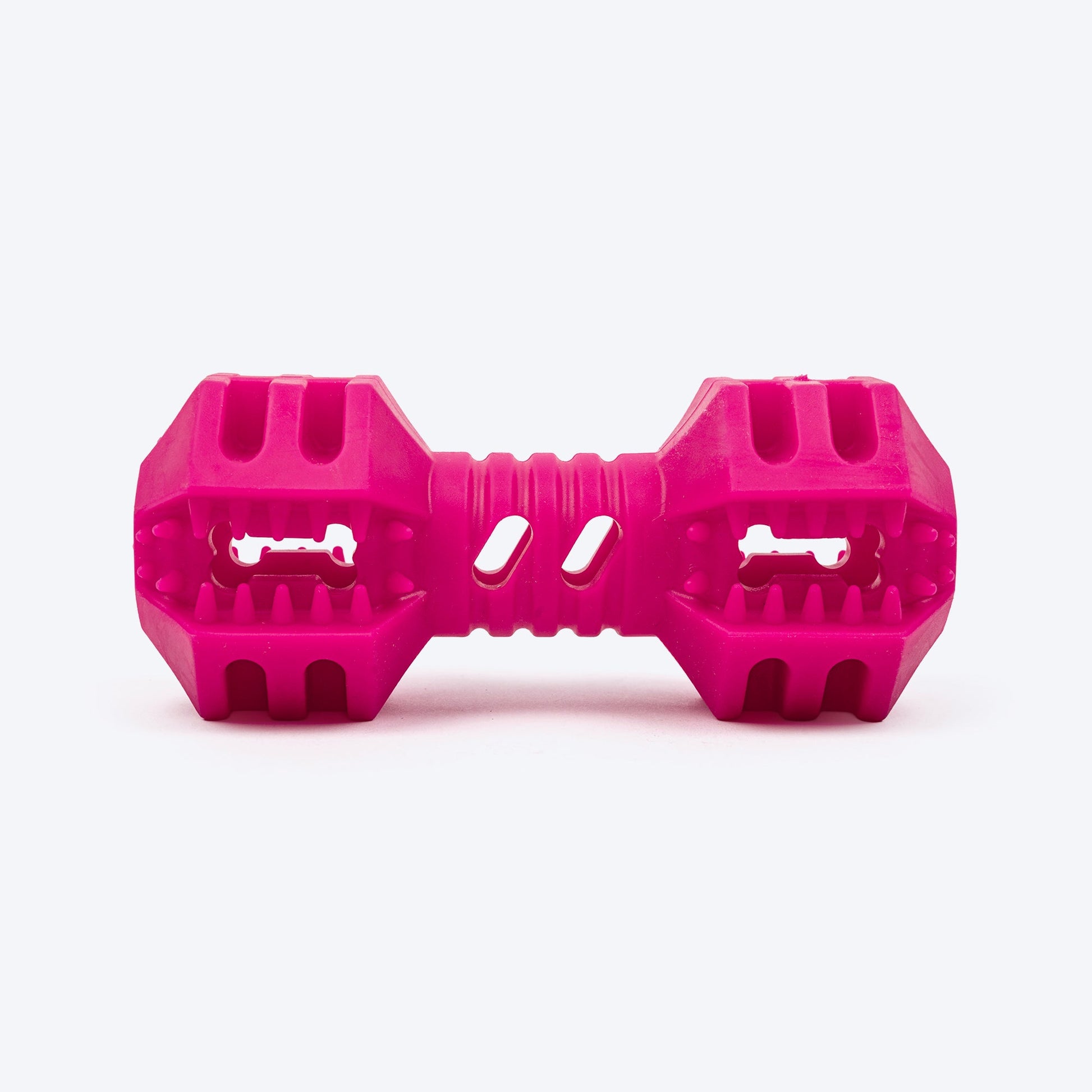 Dash Dog Dumbbell Dynamo Chew Toy For Dog - Pink - Heads Up For Tails