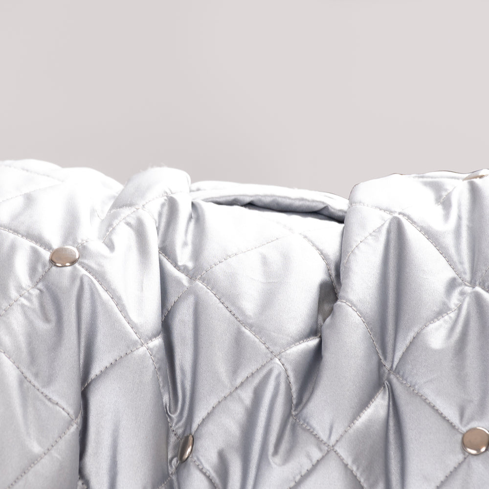 HUFT Luxe Stud Quilted Jacket For Pet -  Mat Silver-6