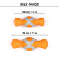 Dash Dog Super Chompster Chew Toy For Dog - Orange & Grey - Heads Up For Tails