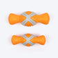 Dash Dog Super Chompster Chew Toy For Dog - Orange & Grey - Heads Up For Tails