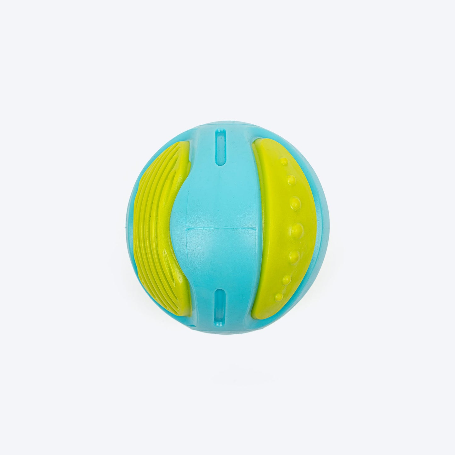 Dash Dog PawPounce Chew Ball For Dog - Blue & Green - Heads Up For Tails