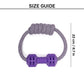Dash Dog Twin-End Rope Toy For Dog - Purple - Heads Up For Tails