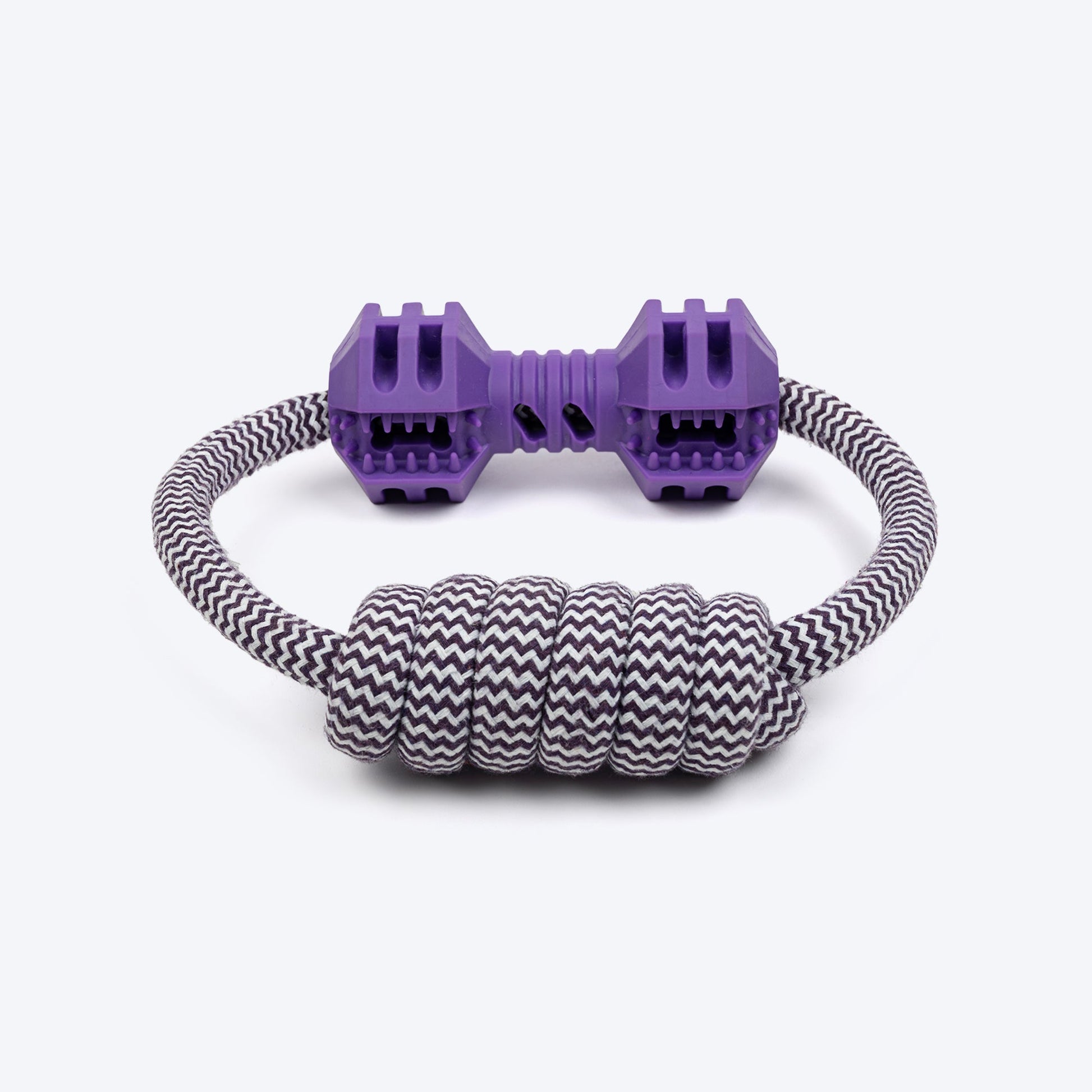 Dash Dog Twin-End Rope Toy For Dog - Purple - Heads Up For Tails