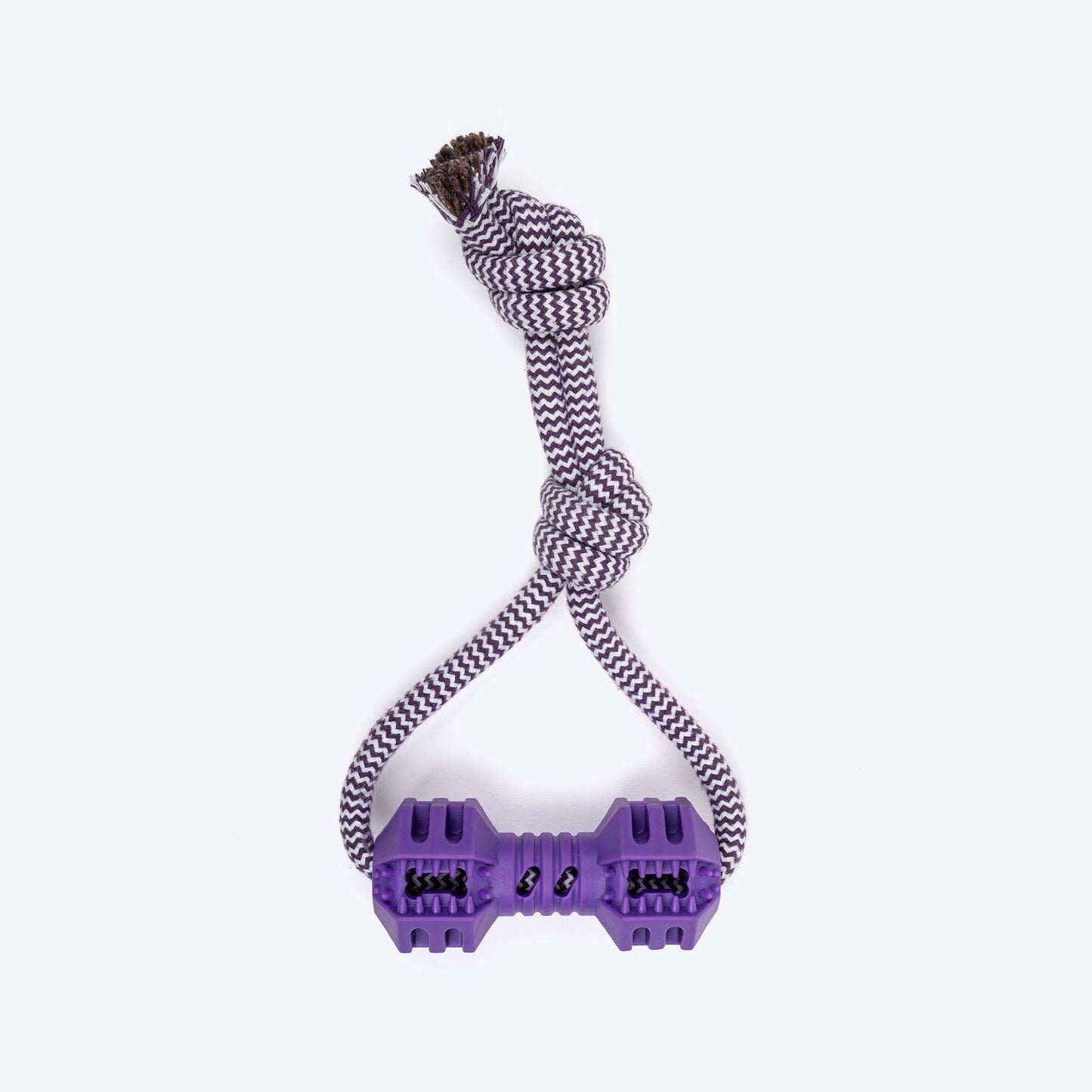 Dash Dog Twirly Whirly Rope Toy For Dog - Purple - Heads Up For Tails