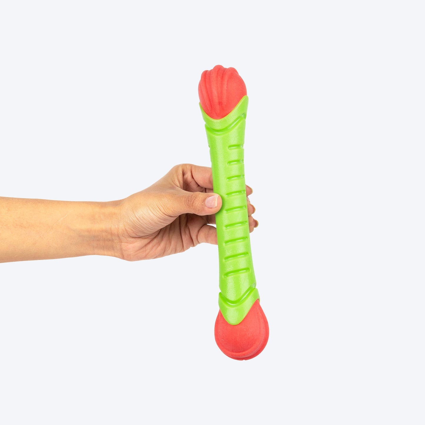 Dash Dog Groovy Grip Chew Toy For Dog - Green & Red - Heads Up For Tails