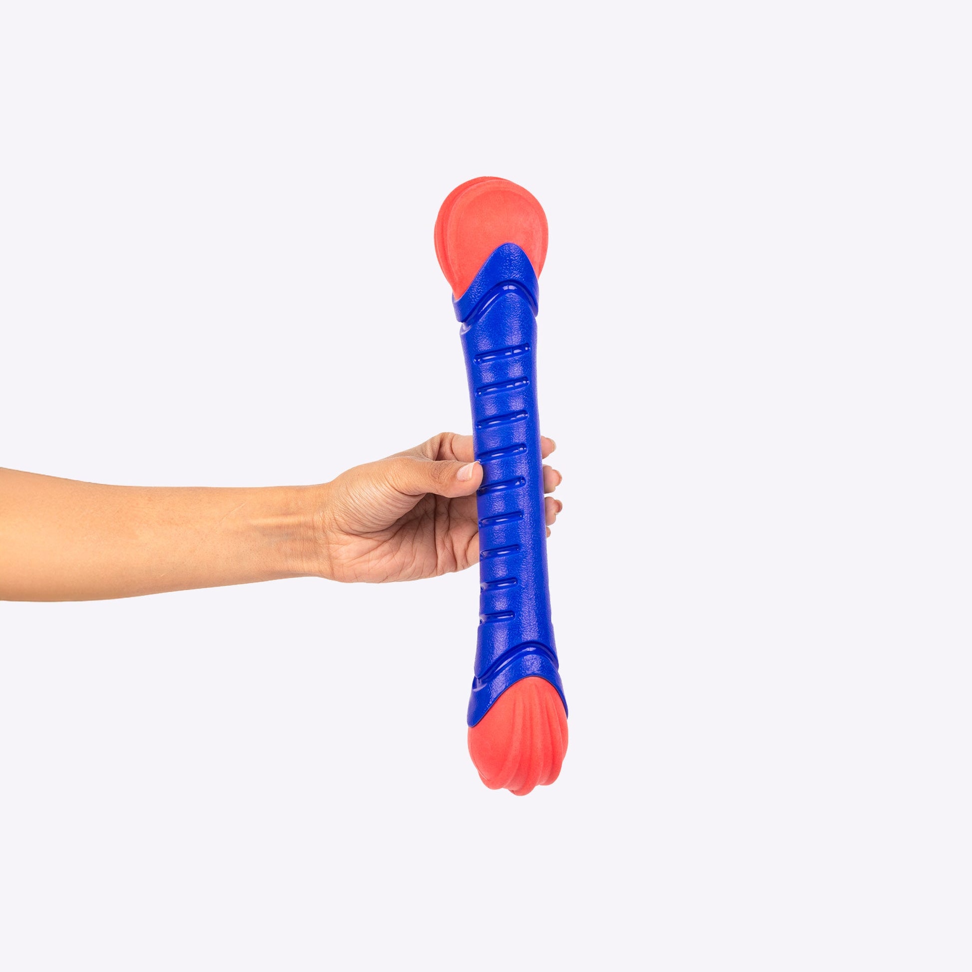 Dash Dog Groovy Grip Chew Toy For Dog - Blue & Red - Heads Up For Tails